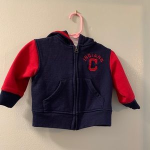 Kids Cleveland Indians zip up hoodie